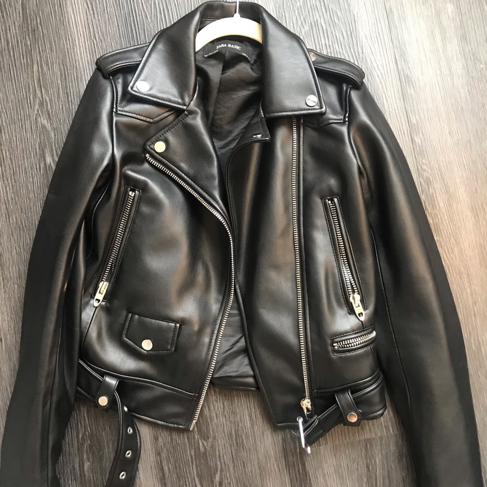 Zara Leather Moto Jacket